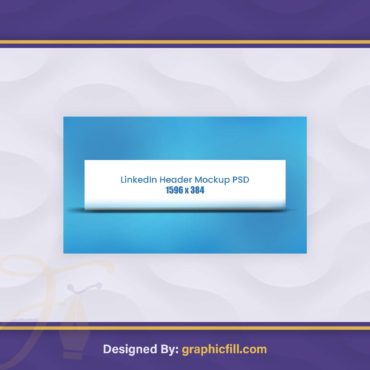 Free LinkedIn Header Mockup PSD Banner Template Download