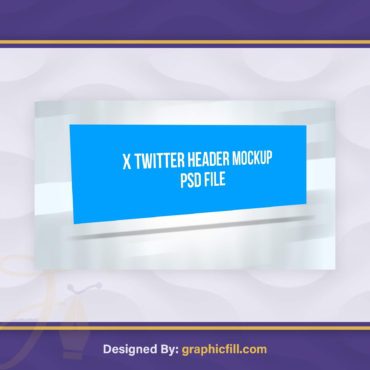 Free X Twitter Header Mockup PSD Download