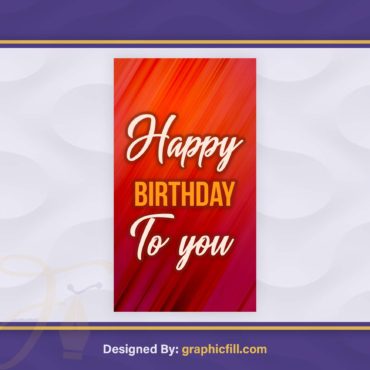 Birthday Instagram Story Free PSD Template Download