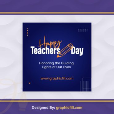 Happy Teachers Day Post Banner Vector File Free Download