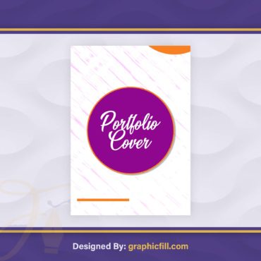 A4 Portfolio Cover Document PSD Template Free Download