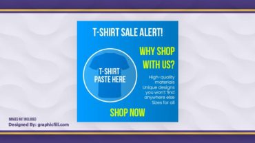 T Shirt Sale Facebook Post Banner AI File Free Download